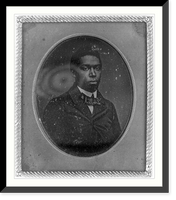 Historic Framed Print, [Unidentified man, head-and-shoulders portrait, three-quarters view to right],  17-7/8" x 21-7/8"
