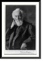 Historic Framed Print, [Sir William Huggins, 1824-1910, half-length portrait, seated],  17-7/8" x 21-7/8"