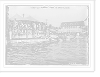 Historic Framed Print, Coney Island Carnival - Race in street clothing swimming,  17-7/8" x 21-7/8"