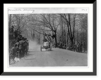 2-man racing car rounding curve, Antique Poster