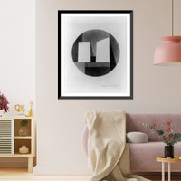 Historic Framed Print, Circle within a square,  17-7/8" x 21-7/8"