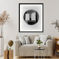 Historic Framed Print, Circle within a square,  17-7/8" x 21-7/8"