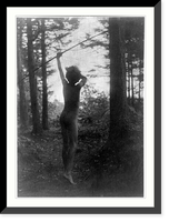 Historic Framed Print, [Boy with bow and arrow],  17-7/8" x 21-7/8"