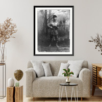 Theodore Roosevelt, Pres. U.S., full, standing, in buckskin, with rifle Classic, Historic Reproduction
