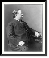 Historic Framed Print, [William Howard Taft, three-quarters length, half-right profile],  17-7/8" x 21-7/8"