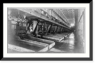 Historic Framed Print, A.U.G.M. Co.'s 'ready bullion' mill,  Douglas Island,  Alaska": battery floor",  17-7/8" x 21-7/8"