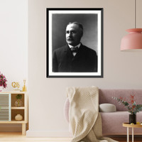 John Fremont Hill, 1855-1912, head and shoulders Classic, Antique Wall Art