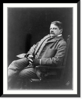 Historic Framed Print, [Edwin Austin Abbey, 1852-1911; three-quarters length, seated],  17-7/8" x 21-7/8"