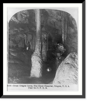Great Oregon caves, the Ghost chamber, Oregon, U.S.A., near the S.P.R.R, Historic Reproduction