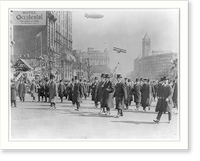 President Wilson marching in parade in honor of returned soldiers at 15th and Penna. Ave., Wash., D.C, Antique Wall Art