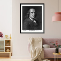 Benjamin Franklin, 1706-1790, head and shoulders portrait - Duplessis portrait without fur collar Classic, Historic Reproduction