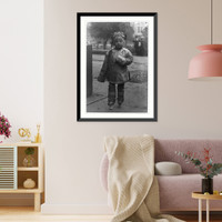 Historic Framed Print, [San Francisco Chinatown, 1895-1900(?): holiday finery" - child in holiday attire]",  17-7/8" x 21-7/8"