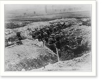 American soldiers in trenches, France, 1918: USASC #23056 (near Verdun) Classic, Vintage Poster