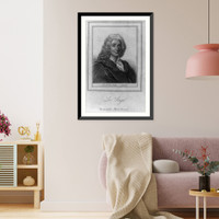 Alain Rene LeSage, 1668-1747, head-and-shoulders portrait, Vintage Print