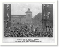 Execution of Robert Emmet, in Thomas Street 20th September 1803, Historic Print