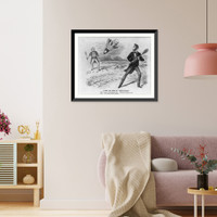 Historic Framed Print, A rare old game of shuttlecock,  17-7/8" x 21-7/8"