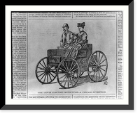 The Lewis electric motorcycle - a Chicago invention, Vintage Print