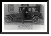 Axel F. Wallenberg, full, standing by auto in front of Swedish Embassy, Wash., D.C, Antique Wall Art