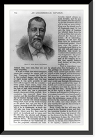Historic Framed Print, [Justo Rufino Barrios, Pres. Guatemala, 1835-1885; bust],  17-7/8" x 21-7/8"