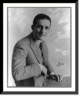 Historic Framed Print, [Georges Carpentier, half-length portrait, seated],  17-7/8" x 21-7/8"