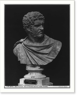 Caracalla, Emperor of Rome,186-217, bust portrait, Vintage Poster