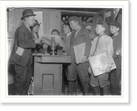 Historic Framed Print, Burns Basement Branch. A dark dirty cellar, 3518 Evans Ave. See photo 1460. St. Louis, Mo. May 1910. Location: St. Louis, Missouri.,  17-7/8" x 21-7/8"