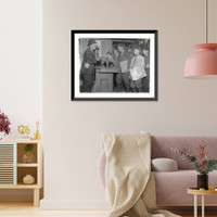 Historic Framed Print, Burns Basement Branch. A dark dirty cellar, 3518 Evans Ave. See photo 1460. St. Louis, Mo. May 1910. Location: St. Louis, Missouri.,  17-7/8" x 21-7/8"