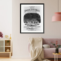 Vintage Photo Print - St. Louis - skating rink waltz