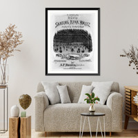 Vintage Photo Print - St. Louis - skating rink waltz