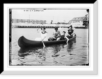 Historic Framed Print, In the good old summertime. canoe,  17-7/8" x 21-7/8"