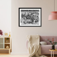 Historic Framed Print, Standard wax company, wax strings,  17-7/8" x 21-7/8"
