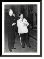 G&ouml;ring showing paintings and sculpture to Sumner Welles at Carinhall, Historic Print