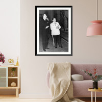 G&ouml;ring showing paintings and sculpture to Sumner Welles at Carinhall, Historic Print