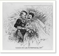 Vintage Photo Print - Wonder how long the honeymoon will last