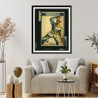 Historic Framed Print, Der Hias ein feldgraues Spiel. Ch. Baumlrmann.,  17-7/8" x 21-7/8"