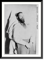 Black & White Photo - Jesse James dead; clothed; 3/4 length