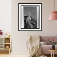 Lucretia (Coffin) Mott, three-quarter length portrait, seated, facing right, Historic Print