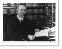 Historic Framed Print, [George Sutherland, half-length portrait, seated at desk],  17-7/8" x 21-7/8"