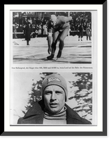 1936 Olympics at Garmisch and Munich: Ivar Ballangrud, speed skating Classic, Historic Print