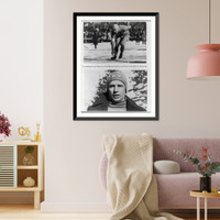 1936 Olympics at Garmisch and Munich: Ivar Ballangrud, speed skating Classic, Historic Print