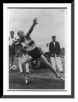 1936 Olympics at Garmisch and Munich: German shotputter in action, Antique Print
