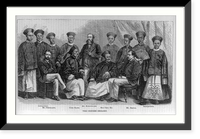 The Chinese embassy: Mr. Deschamps, Chih Kang, Mr. Burlingame, Sun Chia Ku, Mr. Brown and interpreters, Antique Print