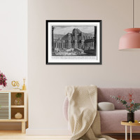 Historic Framed Print, [Portico of ancient Roman forum],  17-7/8" x 21-7/8"