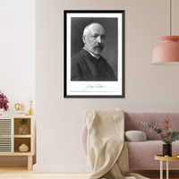 Historic Framed Print, [Georg Cantor, 1845-1918, head-and-shoulders portrait],  17-7/8" x 21-7/8"