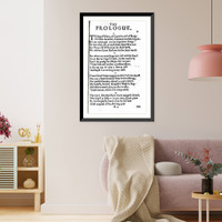 Historic Framed Print, The Prologue - To sing of wars,  of captains and of kings..."",  17-7/8" x 21-7/8"