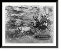 Tallyho coaching. Sioux City party coaching at the Great Hot Springs of Dakota Classic, Vintage Wall Art