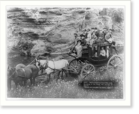 Tallyho coaching. Sioux City party coaching at the Great Hot Springs of Dakota Classic, Vintage Wall Art