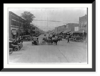 Historic Framed Print, Main street, Stuttgart, Arkansas,  17-7/8" x 21-7/8"