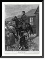 The famine in Russia 1892: begging for bread at the mayor's house, near Simbirsk"", Antique Wall Art