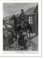 The famine in Russia 1892: begging for bread at the mayor's house, near Simbirsk"", Antique Wall Art